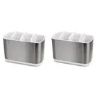 2PK Joseph Joseph EasyStore Toothbrush Caddy/Holder Bathroom Organiser Large