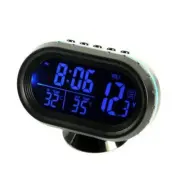Digital Car Clock Thermometer Voltmeter Temperature & Voltage Measuring Device