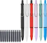 2024 Retractable Fountain Pen,Retractable Fountain Pens for Writing,2024 New Retractable Fountain Pen,Fountain Pens for Writing Refillable,Retractable Fountain Pen,Click Fountain Pen (Mix-A)