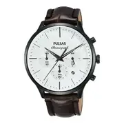 Pulsar Pt3895x1 Men's Quartz Watch White 44 Mm