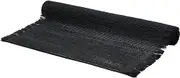 Madras Link Linen Table Runner, 140 cm Length x 35 cm Width, Black