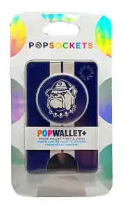 PopSockets Popwallet Plus NCAA Georgetown Bulldogs CC ID Holder Pop Wallet