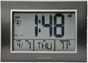 AcuRite Atomic Alarm Clock W/ Date, Day of Week & Temperature