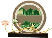 Generic Sand Art Picture with Sand for Office and Bedroom, Green