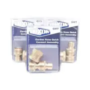 Lot of 3 Dixon GHD-500QCK Hose Fitting 3/4in Male GHT x 3/4in Female GHT, 150PSI