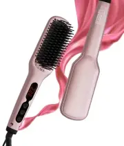 MegaWise Hair Straightener 2-in-1 Ionic Hair Straightening & Detangling Brush