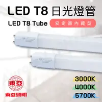 在飛比找松果購物優惠-東亞 LED T8 4尺 20W LED燈管 (6折)