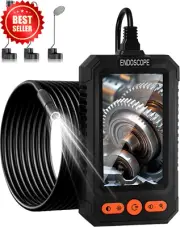Industrial Endoscope 4.3" IPS 1080P HD 8mm IP67 Waterproof Borescope 8 LEDs 5M C