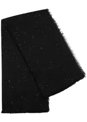 Ama Pure Starlight Sequin-embellished Cashmere Scarf - Black One Size