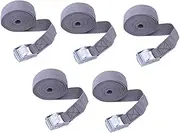 SHINEOFI 5pcs Vehicle Luggage Ratchet Straps Durable Auto Bundling Belt for Secure Cargo Transport Car Lashing Strap Convenient Easy to Use Random Color