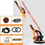 1390W 220V Powerful Drywall Sander Polishing Machine With 6 Sanding Discs New