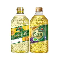 在飛比找佳格食品優惠-得意的一天100%純葵花油2L + 五珍寶健康調和油2LX