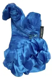 NWT SHERRI HILL⚡️"2330" One shoulder prom homecoming satin mini dress 4/S NEW