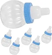 CHILDWEET 6pcs Shower Candy Bottles Cute Desktop Candy Holders for Sweets Crafts and Party Favors with Split Cover for Birthdays and Celebrations