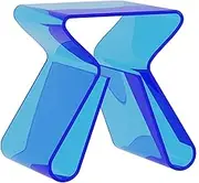 Orange Acrylic End Table, Tiers Bedside Table, Side Table Nightstand for Bedroom Coffee Table for Living Room Office(C)