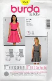 9543 BURDA KIDS DRESS SZ 10-15 JUN.