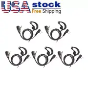 5× Earhook Earloop Earpiece For IC-F3021 V8 V80 V80E V82 V85 F4001 F4021 radio