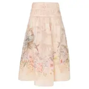 [ZIMMERMANN] Illuminate Drawn Midi Skirt