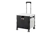 Mobi Shopping Trolley Foldable Camping Cart Grocery Basket 360 Wheel With cover