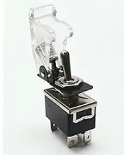 Safety Toggle Switch DPST 20 Amp " Clear"