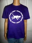 Cute Wag Less Bark More size M purple graphic tee short sleeve women NWT