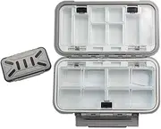 Fishing Tackle Box Abs Bait Box Multifunctional Hook and Bait Acc Ory Box Grey M