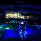 2m Blue LED Car Interior Decorative Atmosphere Wire Strip Light Accessories 12V