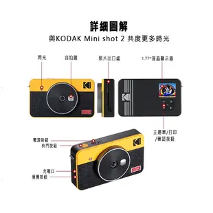 KODAK 柯達 柯達旗艦館 MINI SHOT2 C210R 拍立得口袋相印機 公司貨