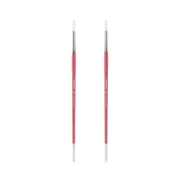 Creative Mark Pro White Soft Filament Hair Acrylic Brush Round #6 2 Pack