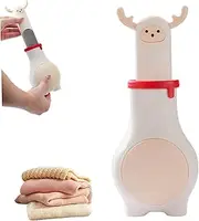 Pet Hair Removal Tool, Cute Elk Shaped Manual Lint Brush with Holder, Dog Hair Remover, Portable Cat Remover for Clothing, Tables, Sofas, Sheets