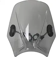 Motorcycle Windshield for Indian Scout 2015-2022 Scout Bobber 2018-2022 Universal Motorcycle Windscreen Windshield Covers Deflector windscreen Double Bubble(Light Grey)