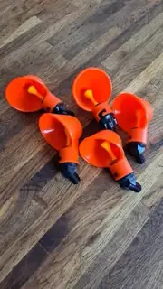 5 Pcs Poultry Water Drinking Cups Chicken Hen Plastic Automatic Drinker Valves