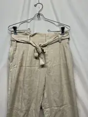 Loft Khaki Rayon Lightweight Pants With Belt Size Small NWT
