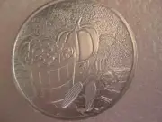1-OZ 2021 FALL HARVEST THANKSGIVING CHRISTMAS BOUNTY .999 SILVER COIN+GOLD