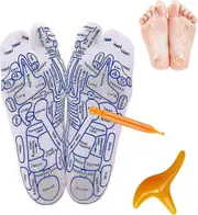 Serenity Steps Reflexology Socks Set, Reflexology Socks with Massage Tools, Acupressure Socks for Foot Pain Relief, Improve Circulation (1 Pair)ff ...