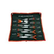9 Pc 11" Long Nose Plier Set Long Reach Circle Bent Needle Nose Diagonal Cutter