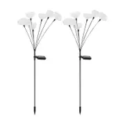 2-Pack Solar Outdoor Lights 6 Heads Color Changing Jellyfish Solar Garden Lights