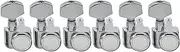 Musiclily Pro 6 inline 2-pins Guitar Locking Tuners Machine Heads Tuning Pegs Keys Set for Fender Strat/Tele Electric Guitar, Chrome