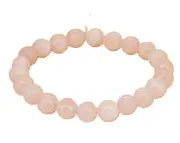 Gemstone Power Bead Bracelet Rose Quartz