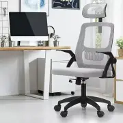 Oikiture Mesh Office Chair Home Ergonomic Office Chair with Headrest and Armrest