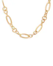 Marco Bicego 18K Yellow Gold Jaipur Link Polished Mixed Link Statement Necklace, 17.75