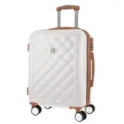 Pierre Cardin 4 Wheel Cabin Hard-Shell TSA Lock Travel Luggage 54cm White
