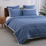 Jason Calista Indigo Quilt Cover Set or European Pillowcases