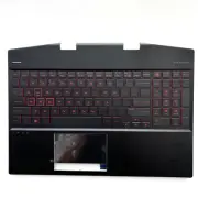 New Palmrest w/ Backlit Keyboard Touchpad For HP Omen 15-DH 15.6 Red Keys