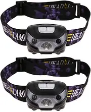 2X LED Headlight Lamp Head Torch CE Camping Induction Headlamp USB Rechargeable