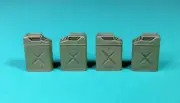 WW II U.S. ARMY FUEL JERRY CANS (to DODGE, GMC, GREYHOUND, ETC)#E050 1/35 EUREKA