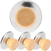 KOMBIUDA 4PCS Pot Lid Knobs Replacement Handles for Pans Heat Resistant Kitchen Accessories Stylish Ball Design for Enhanced Aesthetic Appeal