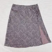 Victoria’s Secret Women’s XL Skirt leopard print Trim Satin Slip Midi NWT