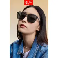 在飛比找momo購物網優惠-【RayBan 雷朋】膠框太陽眼鏡(RB4392D-6450