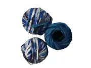 Lara Print Yarn. 3 skeins 1 blue, 2 Blue,black and white